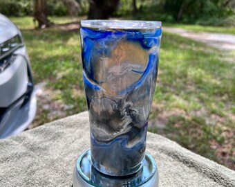 Ocean Shores Inspired Sparkles 22oz Stainless Steel Tumbler