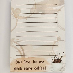 Coffee First Notepad