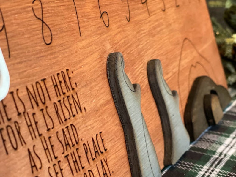 Christian Easter Table Decor, Religious Easter Decor, Easter Nativity