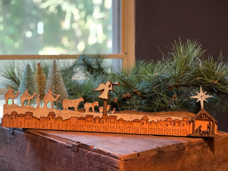 Christmas Advent Calendar Family Countdown to Christmas Etsy