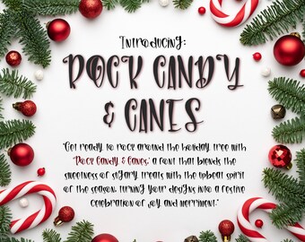 Hand Lettered Font, Christmas Handwritten Font, Holiday Font, Typeface, Cricut Font, Commercial Use, Retro Font, Vintage Font for Crafting