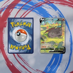 Tarjeta proxy con arte completo SWSH260 de Charizard V variocolor que presenta a Venusaur variocolor