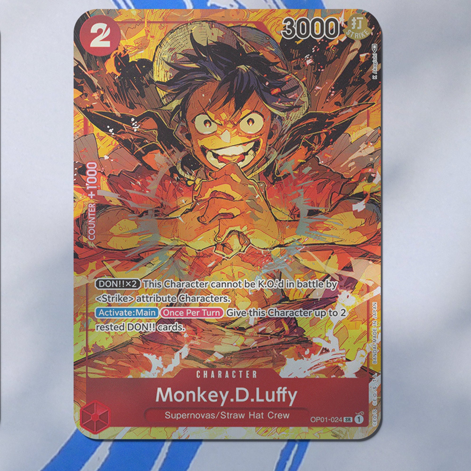 ONE PIECE - FS専用 One Piece Proxy TCG, Monkey D Luffy OP01-024 SR JAPANESE
