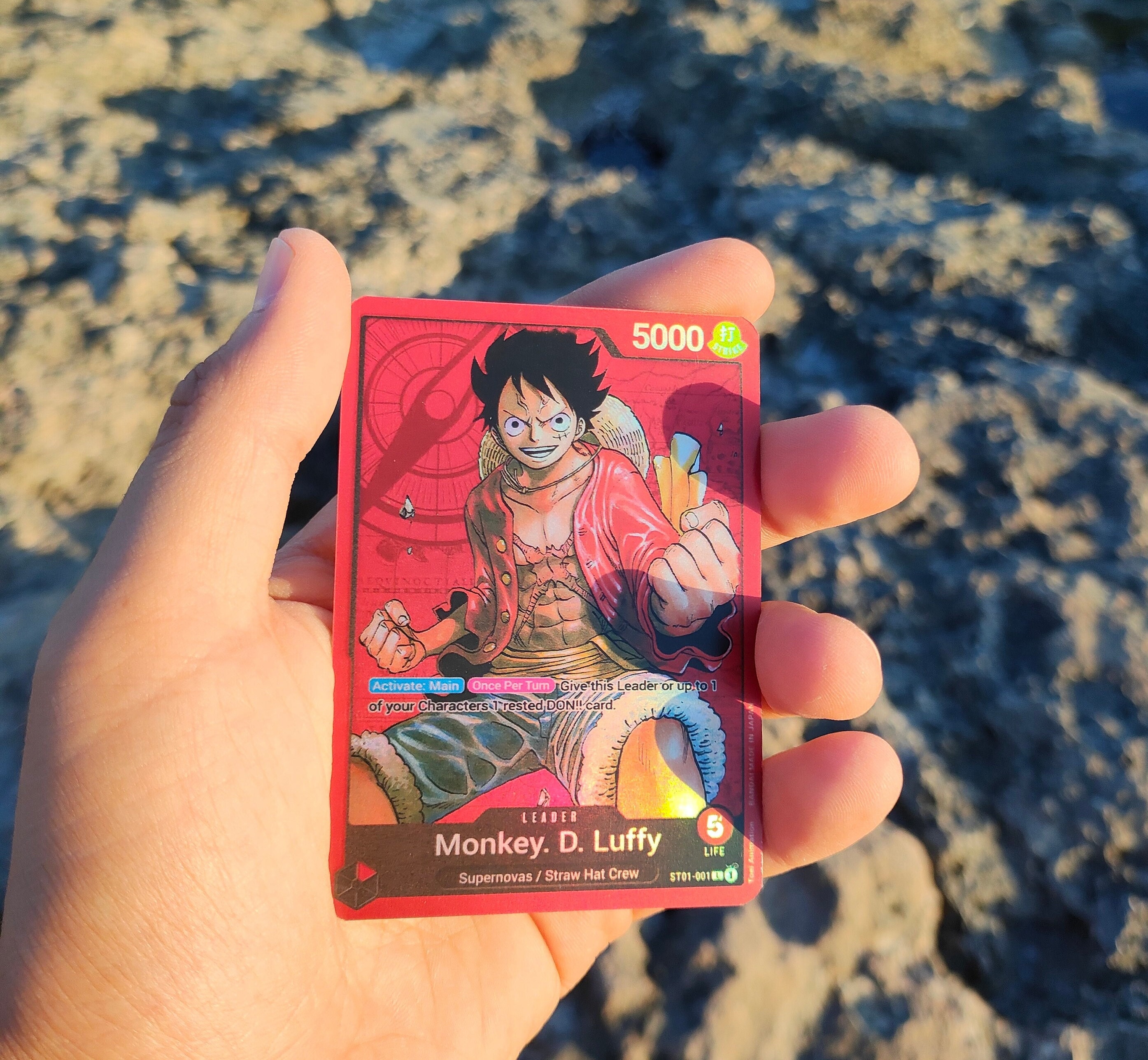 Custom Luffy LEADER card / TCG / Character