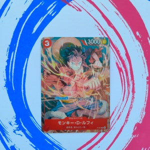 One Piece Proxy TCG, Monkey D. Luffy JAPANSE Holo aangepaste replica