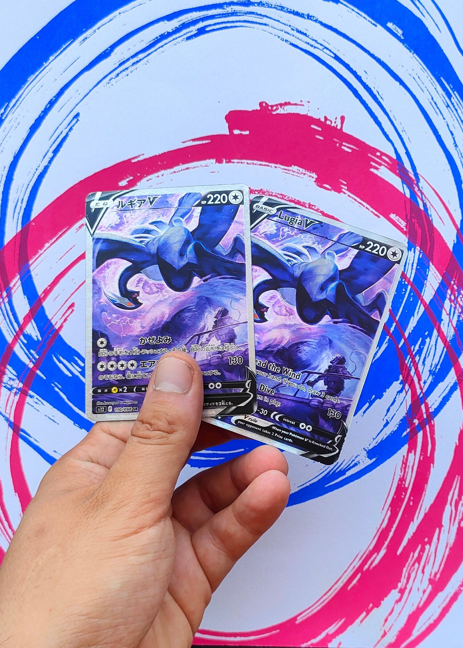 Shadow Lugia ho oh gx charizard gx ex vmax v Pokémon card Orica holographic  Pikachu Pokemon celestial lights custom made