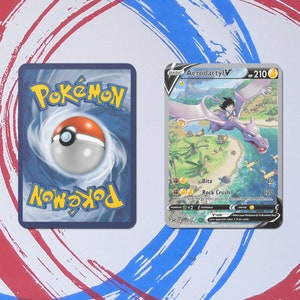 Pokemon TCG x Dragon Ball, Aerodactyl V x Kid Goku, Lost Abyss Alt Art, benutzerdefinierte Proxy-Altkarte Holo Orica.