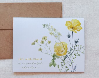 God Bless You on Your Birthday Greeting Card, Christian Birthday Card ...