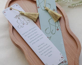 Mary Bookmark Set: Hail Mary Prayer Card, Catholic Gift - Etsy Canada