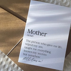 Birthday Card for Mum | Funny Greeting Card | Gift for Mum | Quirky Birthday Card | Funny Birthday Card | Card for Mum | Greeting Card