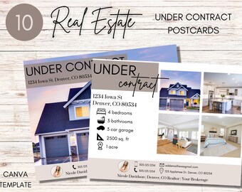 Real Estate Postcards | Under Contract Postcards | Real Estate Farming | Real Estate Branding | Home Seller Postcard | Real Estate Leads
