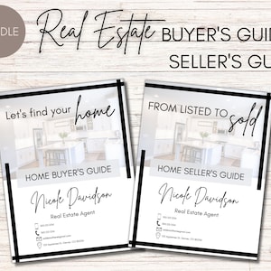 Home Buyer Guide & Home Seller Guide Bundle | Real Estate Listing Presentation | Home Seller Template | Real Estate Brand | Modern Packet