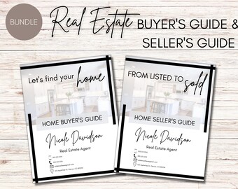 Home Buyer Guide & Home Seller Guide Bundle | Real Estate Listing Presentation | Home Seller Template | Real Estate Brand | Modern Packet