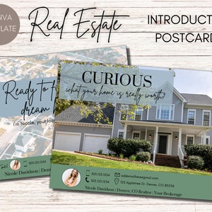 Real Estate Postcards | Introduction Postcards | Real Estate Farming | Real Estate Branding | Home Seller Postcard | Real Estate Lead