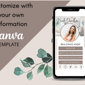 Real Estate Link in Bio Instagram Template | Real Estate Landing Page ...