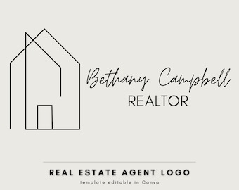 Logo immobiliare / Logo agente immobiliare / Design logo immobiliare / Agente immobiliare / Marketing immobiliare / Logo firma / Logo preconfezionato