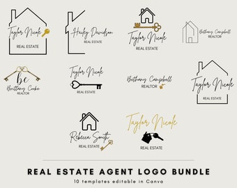 Logo immobiliare / Logo agente immobiliare / Design del logo immobiliare / Agente immobiliare / Marketing immobiliare / Logo firma / Logo logo