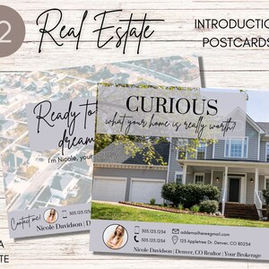 Real Estate Postcards | Introduction Postcards | Real Estate Farming | Real Estate Branding | Home Seller Postcard | Real Estate Lead