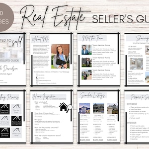 20 Page Real Estate Listing Presentation | Home Seller Guide | Home Seller Template | Real Estate Brand | Canva Template | Modern Packet
