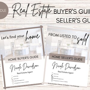 Home Buyer Guide & Home Seller Guide Bundle | Real Estate Listing Presentation | Home Seller Template | Real Estate Brand | Modern Packet