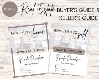Home Buyer Guide & Home Seller Guide Bundle | Real Estate Listing Presentation | Home Seller Template | Real Estate Brand | Modern Packet