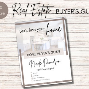 20 Page Real Estate Listing Presentation | Home Buyer Guide | Home Buyer Template | Real Estate Brand | Canva Template | Modern Packet
