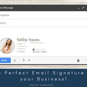Email Signature Template | Signature Logo | Influencer, Blogger ...