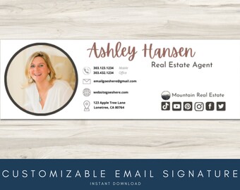 Email Signature Template | Signature Logo | Influencer, Blogger ...