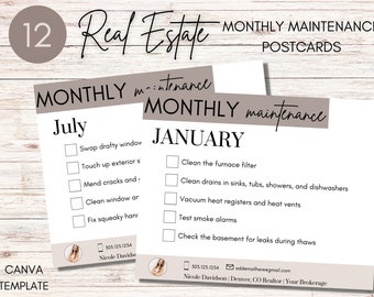 Real Estate Postcards | Monthly Maintenance Postcards | Real Estate Farming | Real Estate Branding | Home Seller Postcard | Real Estate Lead