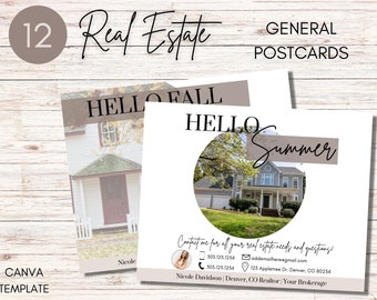 Real Estate Postcards | Thank You & Seasons Postcard | Real Estate Farming | Real Estate Branding | Home Seller Postcard | Real Estate Leads