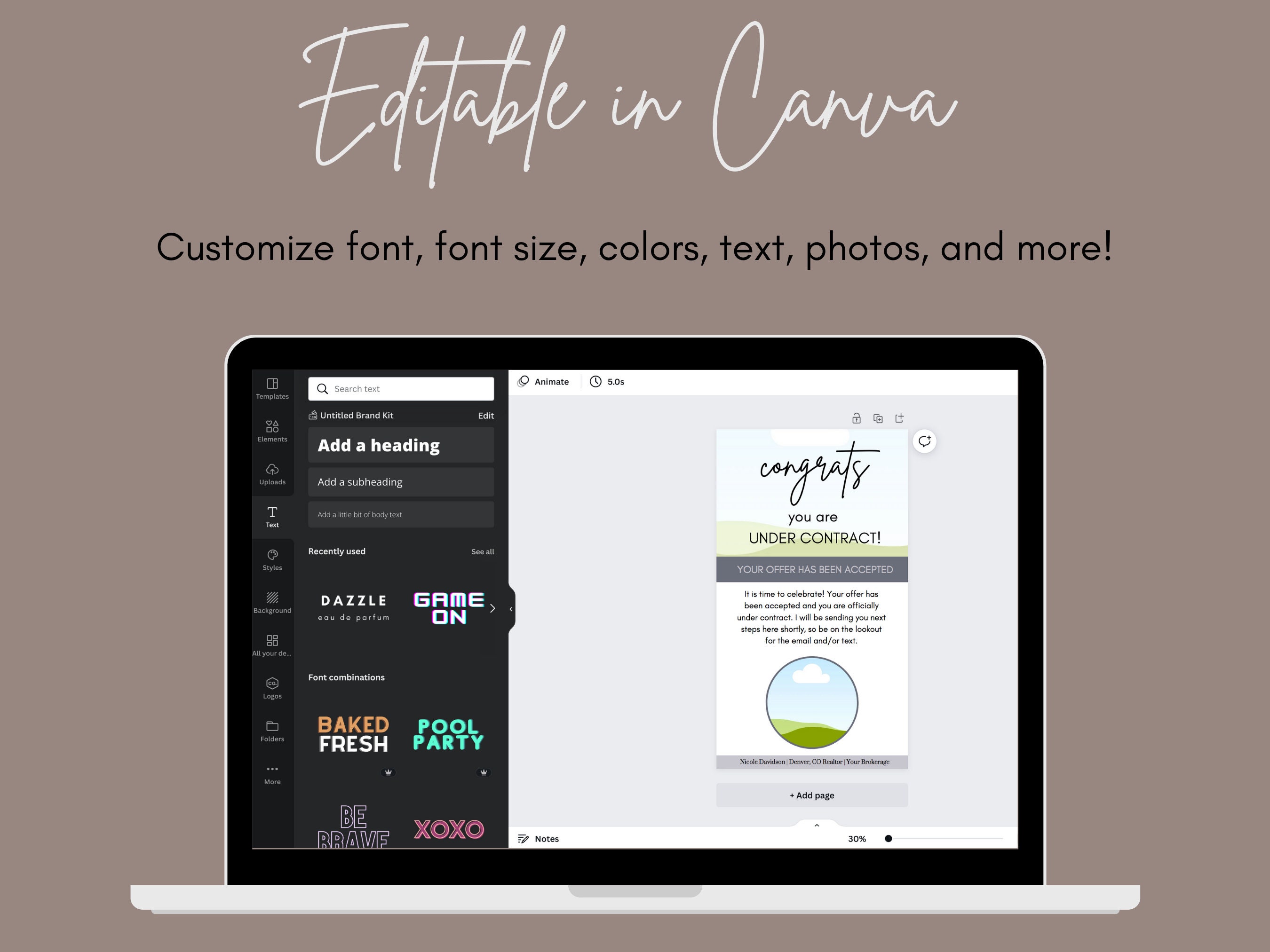 Under Contract Congratulations Card | Digital Congratulations Card ...