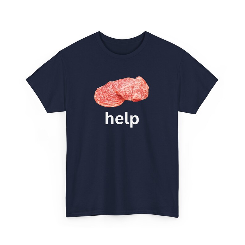 Help Salami Funny Meme Tshirt, Ironic Gen Z Meme, Oddly Specific