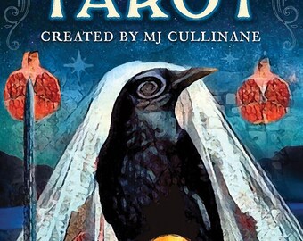 CROW TAROT by MJ Cullinane | 78 Card deck | Custom Crow Tarot Spread | Guide Book | Oracle | Future Telling Divination | Witch | Meditation
