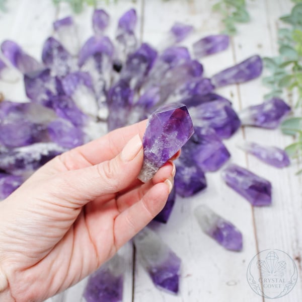 Bahia Amethyst Points | Raw Amethyst Points | Elestial Amethyst Points | Amethyst Dragon Tooth Points | Amethyst Roots | You choose