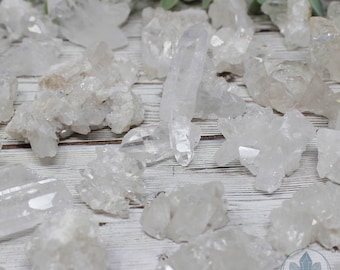 3 Clear Quartz Clusters, Crystal Giftset, Natural Quartz Crystal, High Quality Quartz, Quartz Specimen, Raw Quartz, Crystal set bundle