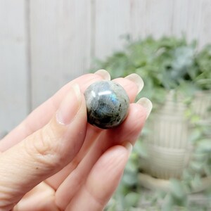 Labradorite Mini Sphere, Mini Labradorite Sphere, Flashy Labradorite Sphere, Mini Crystal Sphere, crystal collection, crystal gift, crystal decor, metaphysical crystals, witchy gifts