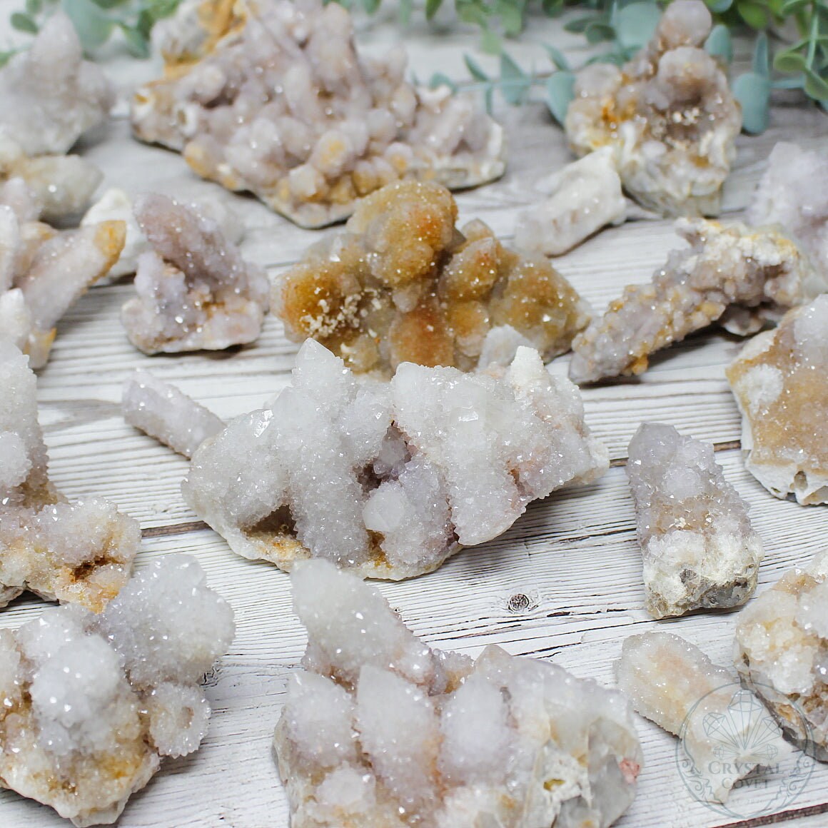 Cactus Quartz, Spirit Quartz, Fairy Quartz, Crystal Cluster from South Africa, Natural Druzy Quartz Cluster, Crystal Cluster, You Choose