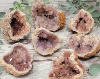 Pink Amethyst Geodes from Argentina | Pink Amethyst Geodes | Patagonia Amethyst | Amethyst Geodes | Pink Crystal Geodes | You Choose