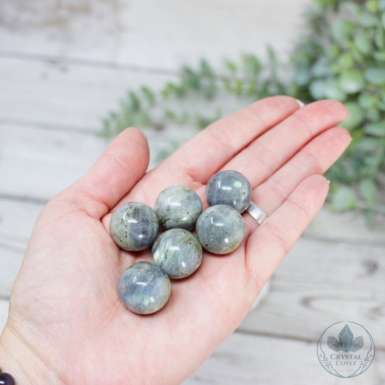 Labradorite Mini Sphere, Mini Labradorite Sphere, Flashy Labradorite Sphere, Mini Crystal Sphere, crystal collection, crystal gift, crystal decor, metaphysical crystals, witchy gifts