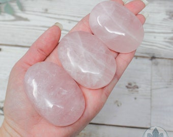 Rose Quartz Palm Stone, Rose Quartz Worry Stone, Rose Quartz Crystal, Pink Healing Stone, Love Stone, Self Care Crystal, You Choose