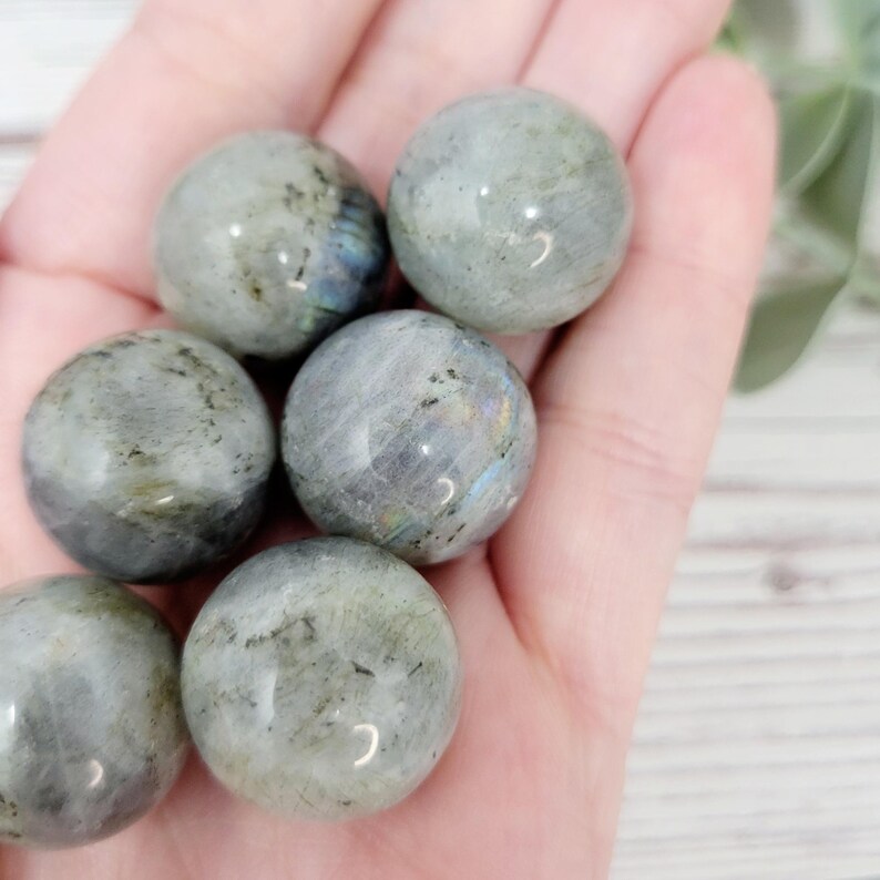 Labradorite Mini Sphere, Mini Labradorite Sphere, Flashy Labradorite Sphere, Mini Crystal Sphere, crystal collection, crystal gift, crystal decor, metaphysical crystals, witchy gifts