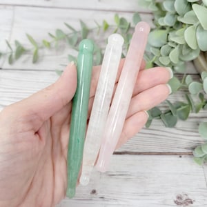 Acupressure Gua Sha Pen Point, Crystal Acupressure Stick, Gua Sha Massager, Crystal Massager, Facial Massager, Skin Care, Self Care
