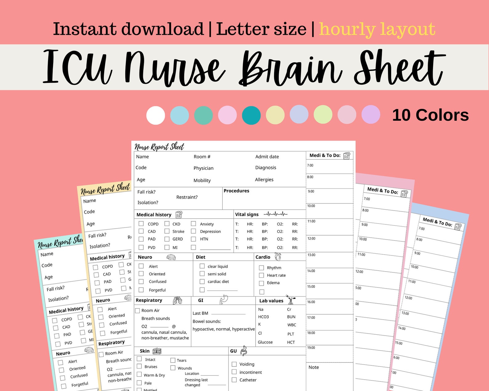icu-report-sheet-nurse-report-sheet-nursing-report-sheet-etsy