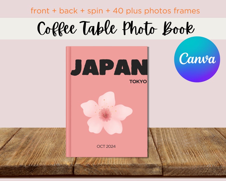 Coffee Table Books Travel Photobook Canva Template Editable Etsy