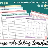 Nursing Student Note Taking Template Nursing School Notes Med Surg ...