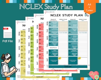 Nclex study plan | Nclex study guide for nursing students