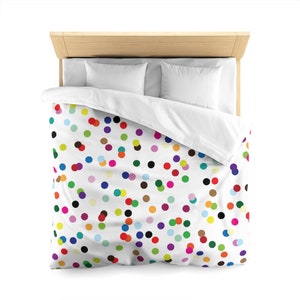 Lizzy’s Signature Vibrant Gumball Microfiber Duvet Cover – Soft, Lightweight, Colorful Bedding