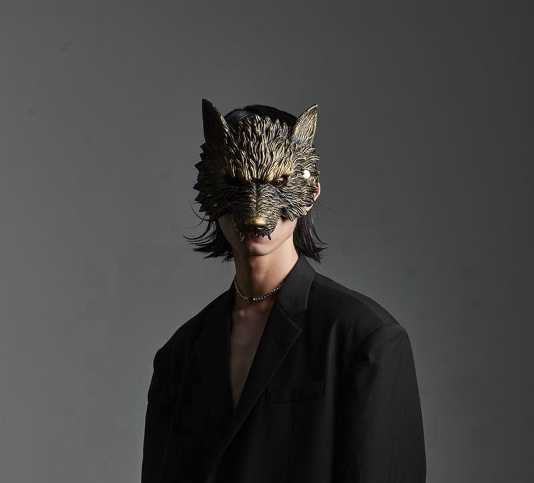 Therian Wolf Skull Mask Gold/ Silver Mask for Cosplay / Halloween/party/ Play Etsy