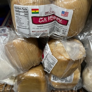 6pcs Authentic Ga Kenkey: Ghanaian Fermented Corn Dish