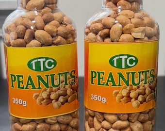 TTC PEANUTS - Cacahuètes moulues grillées naturelles (4 bouteilles) - 3,86 livres